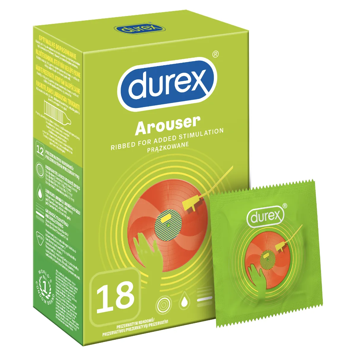 Durex Arouser, prezerwatywy, 18 sztuk 