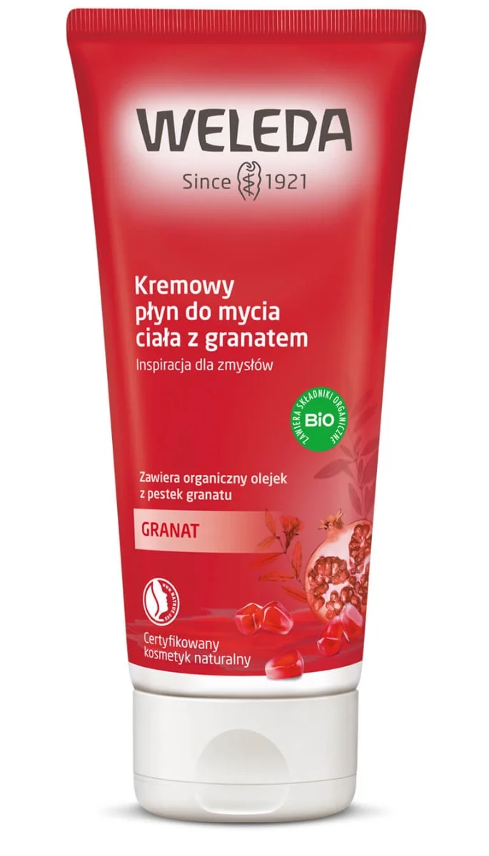 Weleda Kremowy płyn do mycia ciała z granatem, 200 ml