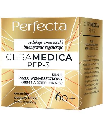 Perfecta Ceramedica PEP-3, silnie przeciwzmarszczkowy krem na dzień i na noc 60+, 50 ml