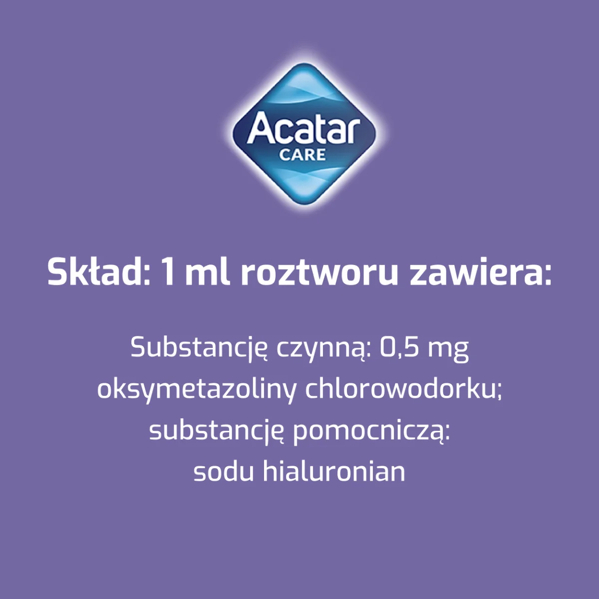 Acatar Care 0,5 mg/ml aerozol do nosa, roztwór, 15 ml