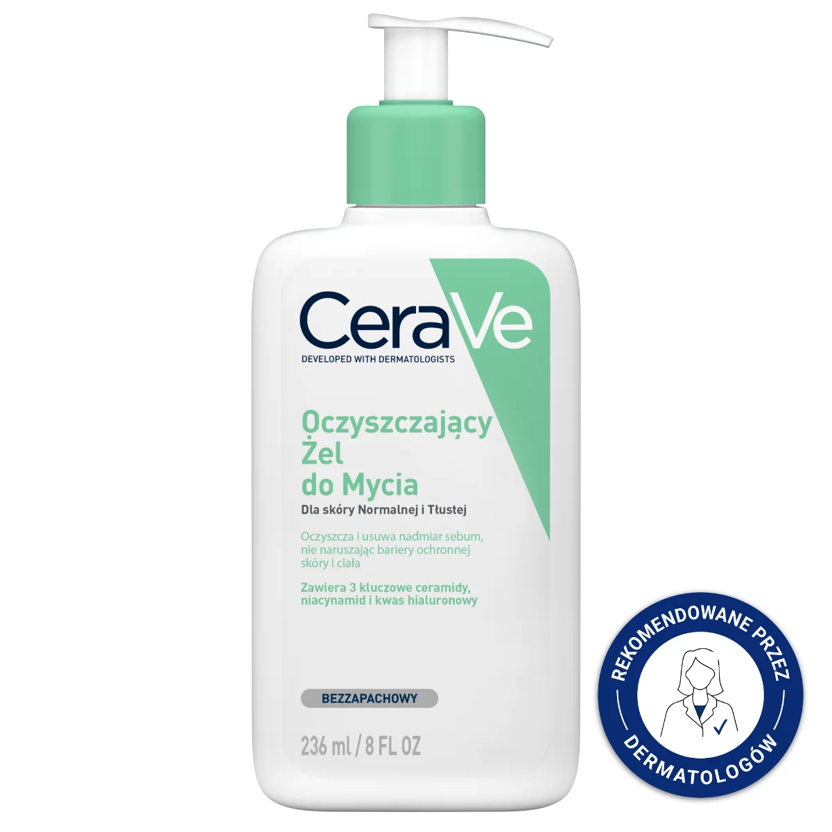 CeraVe, żel oczyszczający do mycia z ceramidami, 236 ml