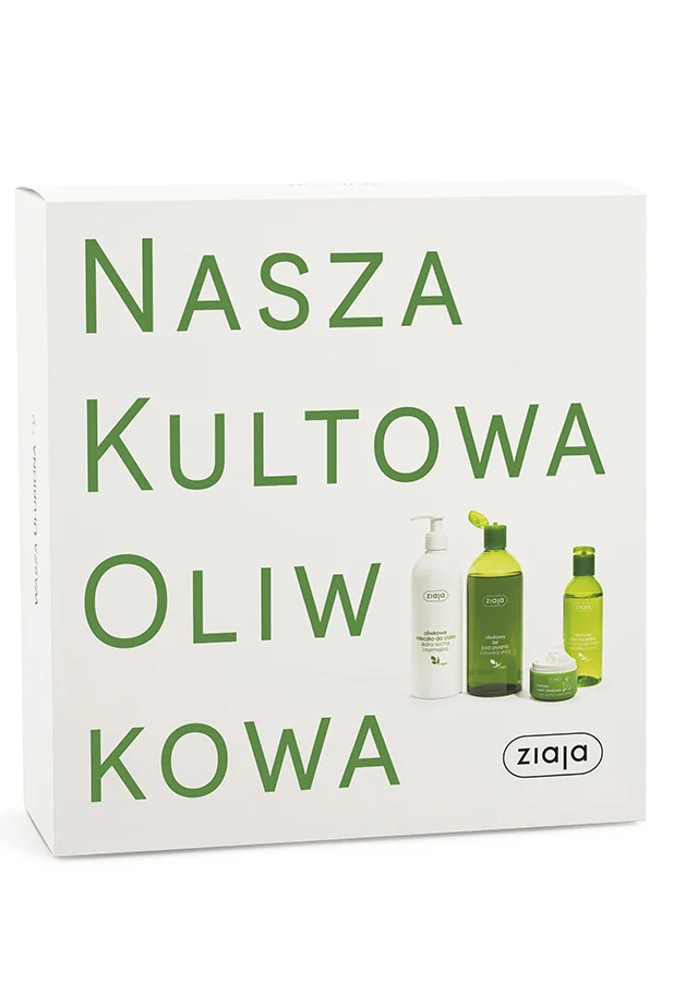 Ziaja Oliwkowy zestaw: mleczko do ciała + żel pod prysznic + krem do twarzy + płyn micelarny, 400 ml + 500 ml + 50 ml + 200 ml