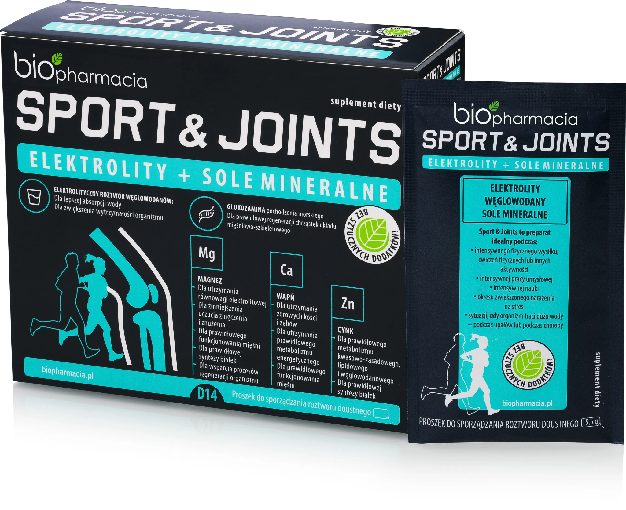 Biofarmacja Sport & Joints elektrolity i sole mineralne, 14 saszetek