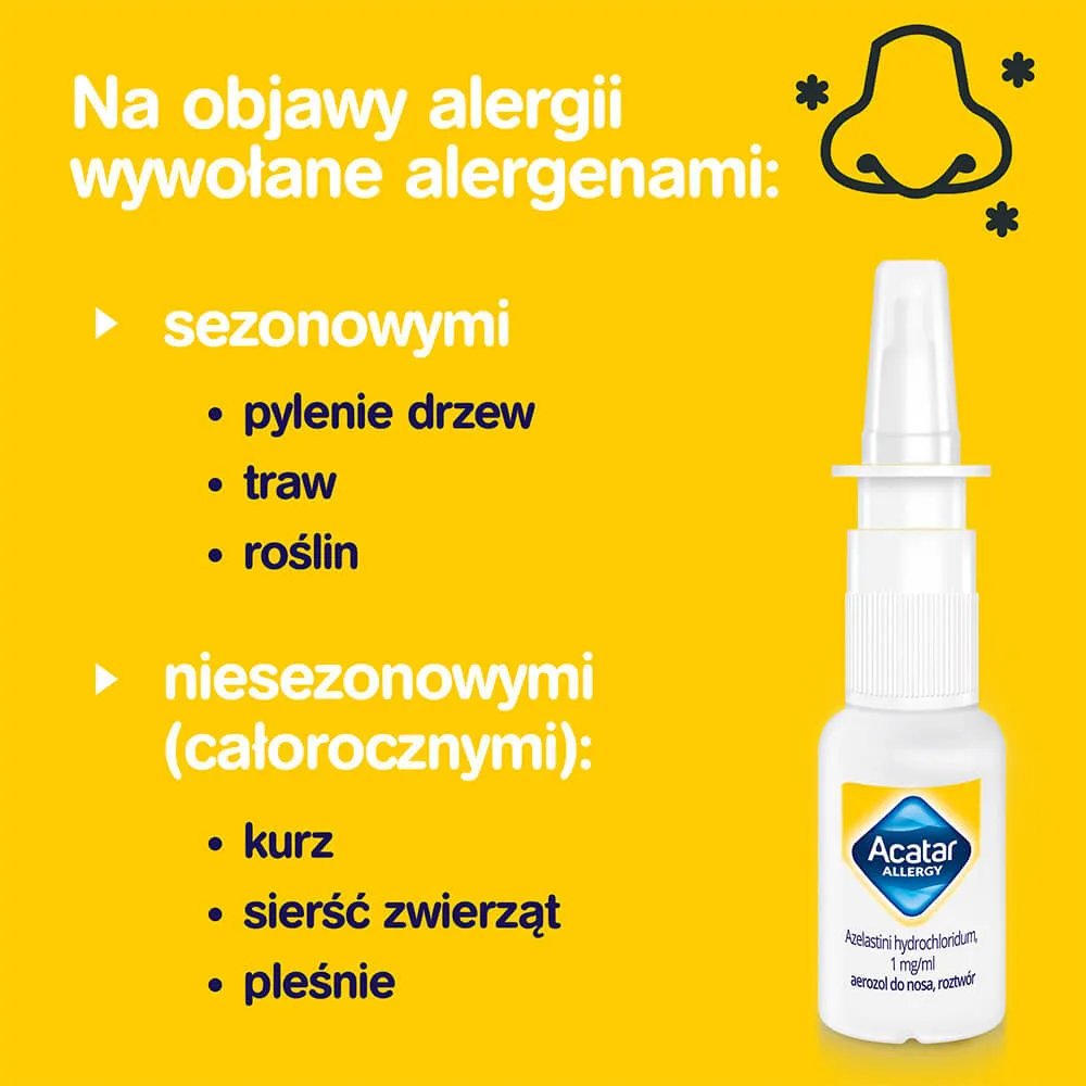 Acatar Allergy, 1mg/ml, aerozol do nosa, 10 ml 