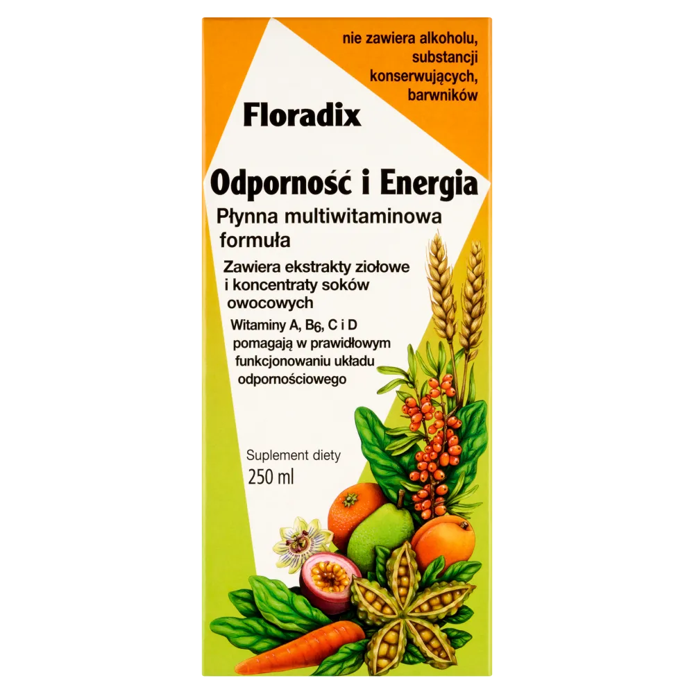 Floradix Odporność i Energia, suplement diety, 250 ml 