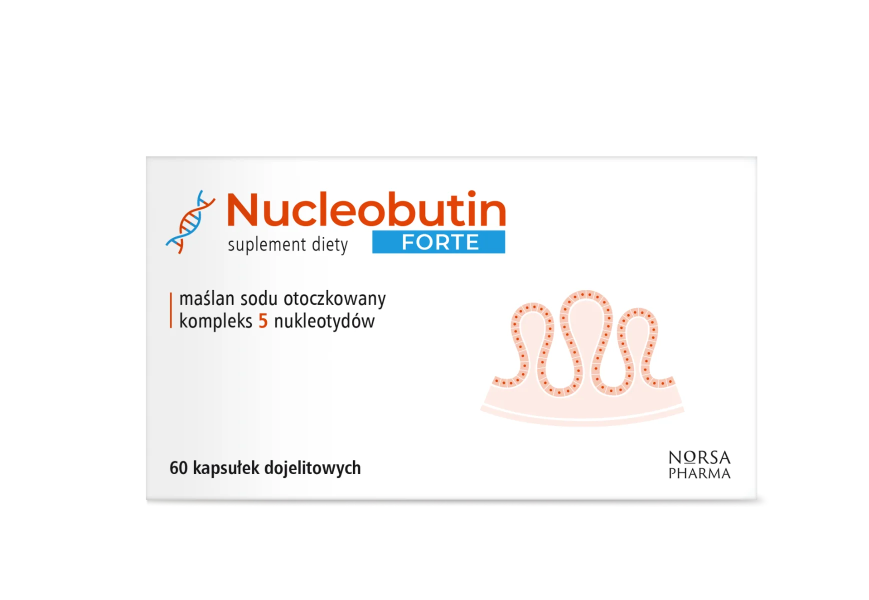 Norsa Pharma Nucleobutin Forte, 60 kapsułek