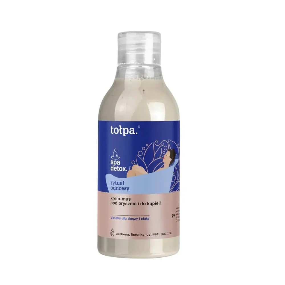 Tołpa Spa Detox, rytuał odnowy, krem-mus pod prysznic i do kąpieli, 300ml