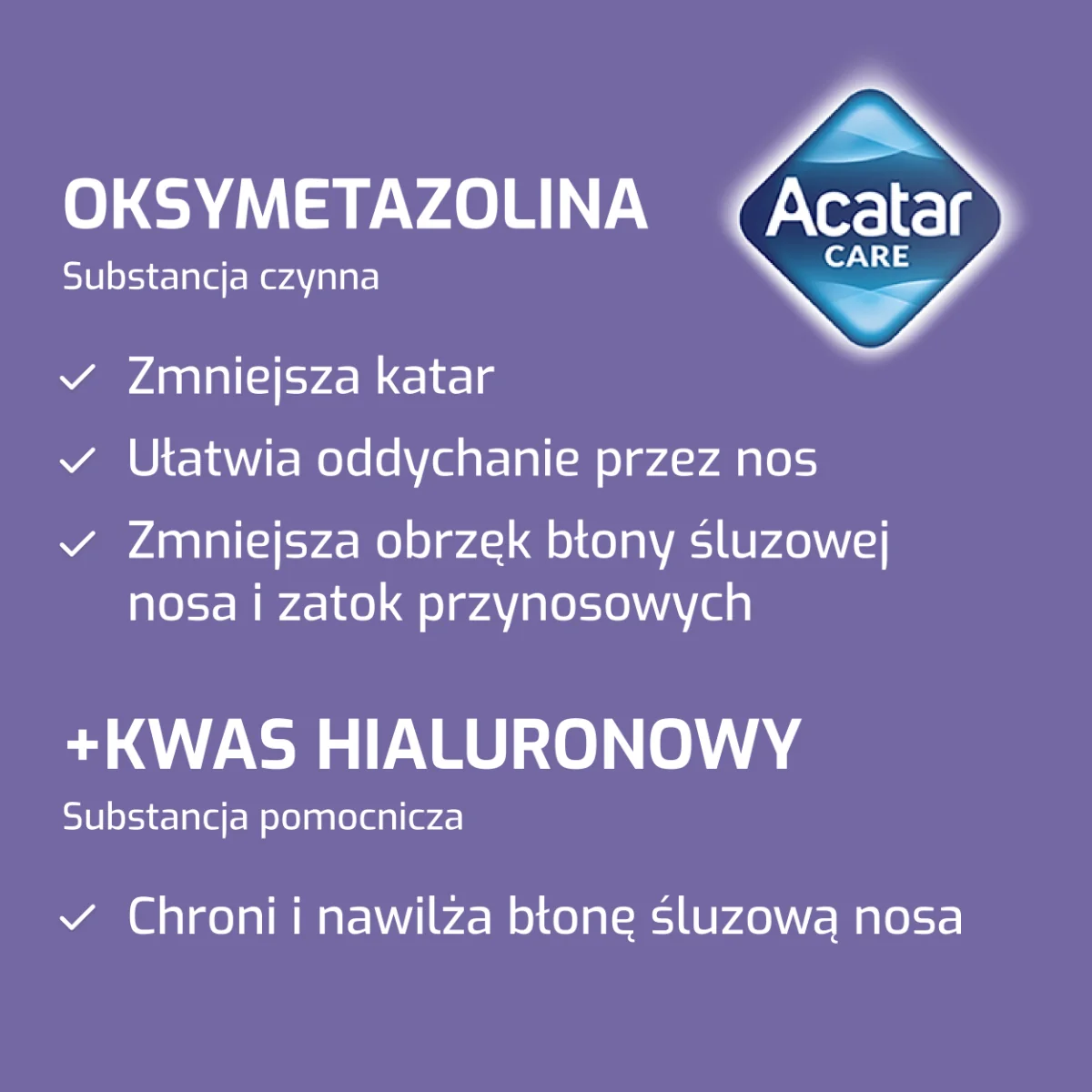 Acatar Care 0,5 mg/ml aerozol do nosa, roztwór, 15 ml