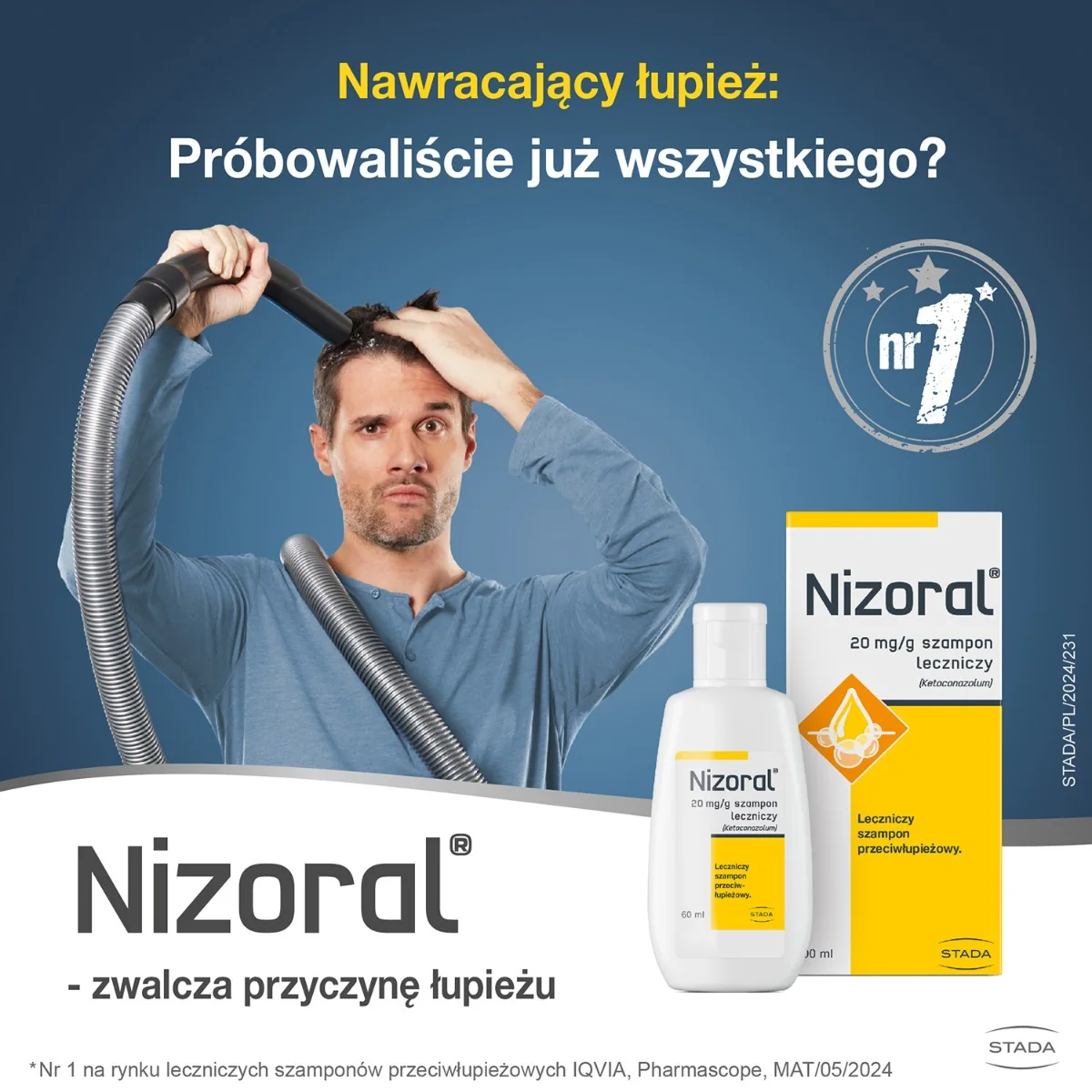 Nizoral szampon leczniczy, 60 ml