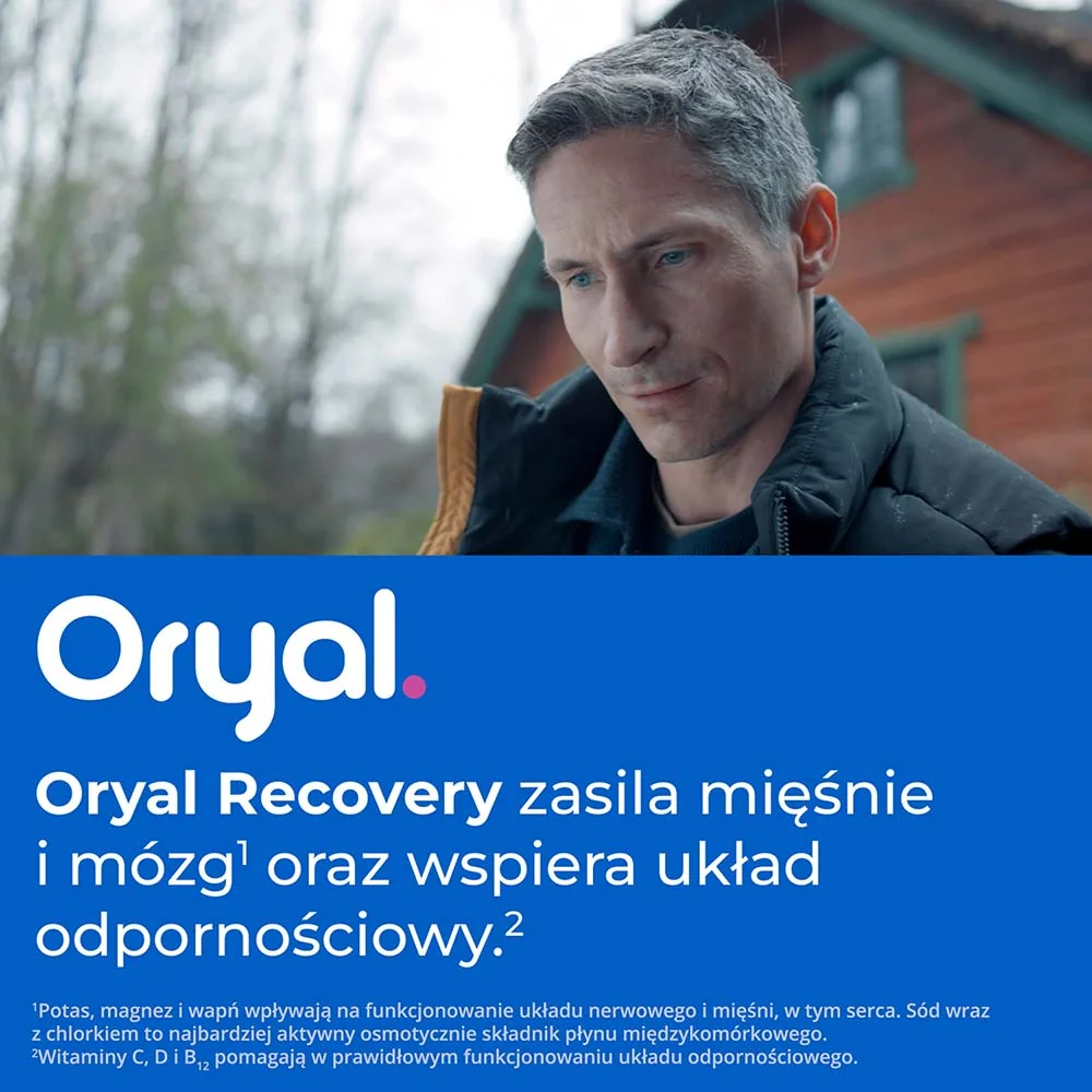 Oryal Recovery, smak owoce leśne, 16 tabletek musujących 