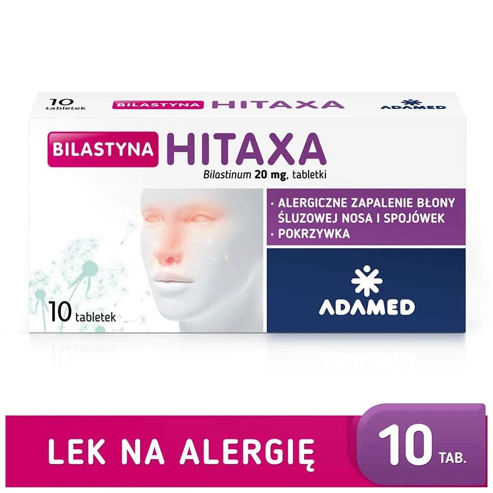 Bilastyna Hitaxa, 20 mg, 10 tabletek 