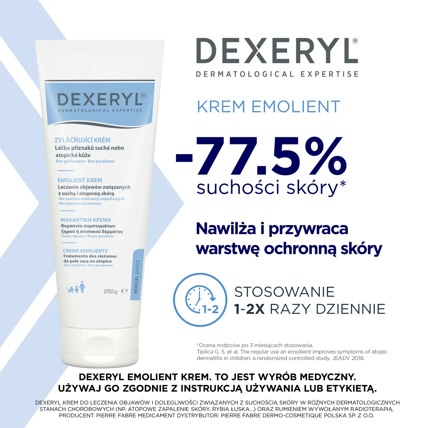 Dexeryl krem emolient, 250 g