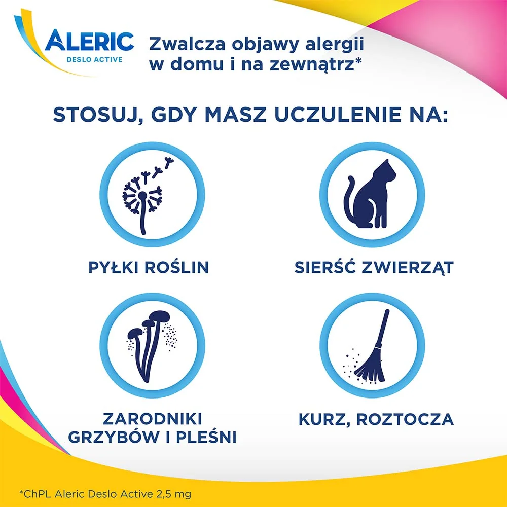 Aleric Deslo Active 2,5mg 10 tabletek ulegających rozpuszczeniu w jamie ustnej