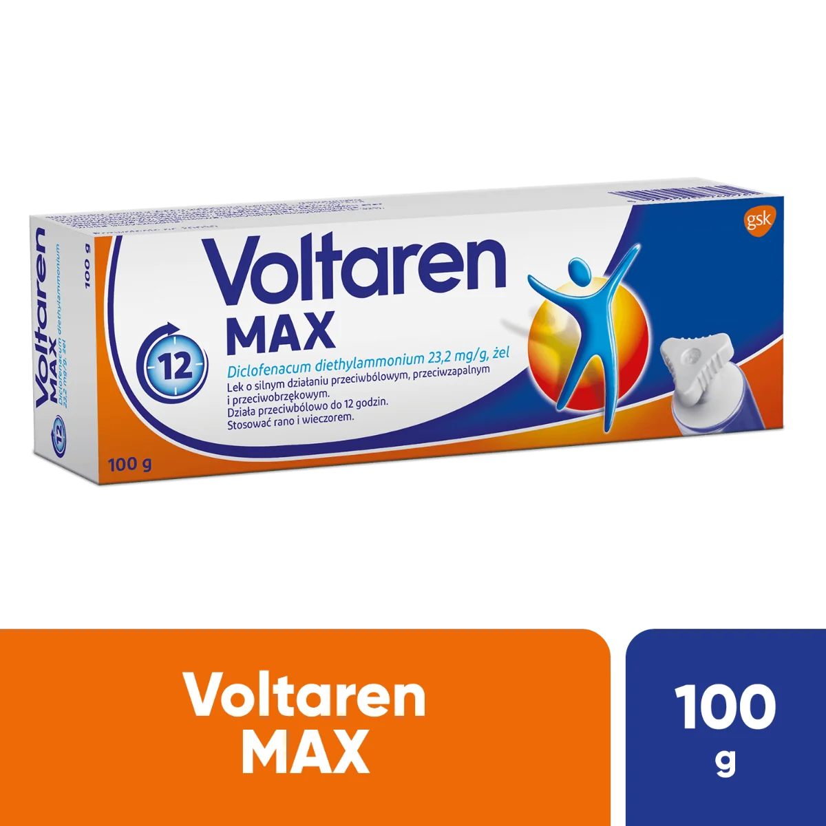 Voltaren Max, 23,2 mg/g, żel, 100 g