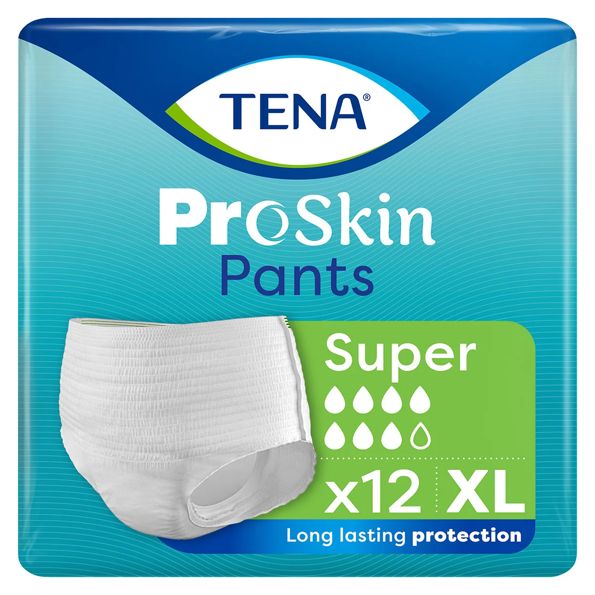 Tena Pants Proskin Super, majtki chłonne, rozmiar XL, 120-160 cm, 12 sztuk