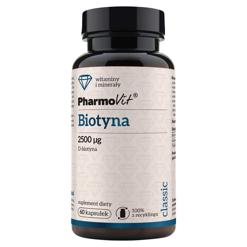 Biotyna Pharmovit, suplement diety, 60 kapsułek