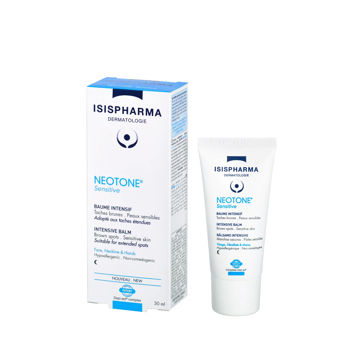 Isispharma neoTONE Sensitive, balsam likwidujący przebarwienia skóry na noc, 30 ml