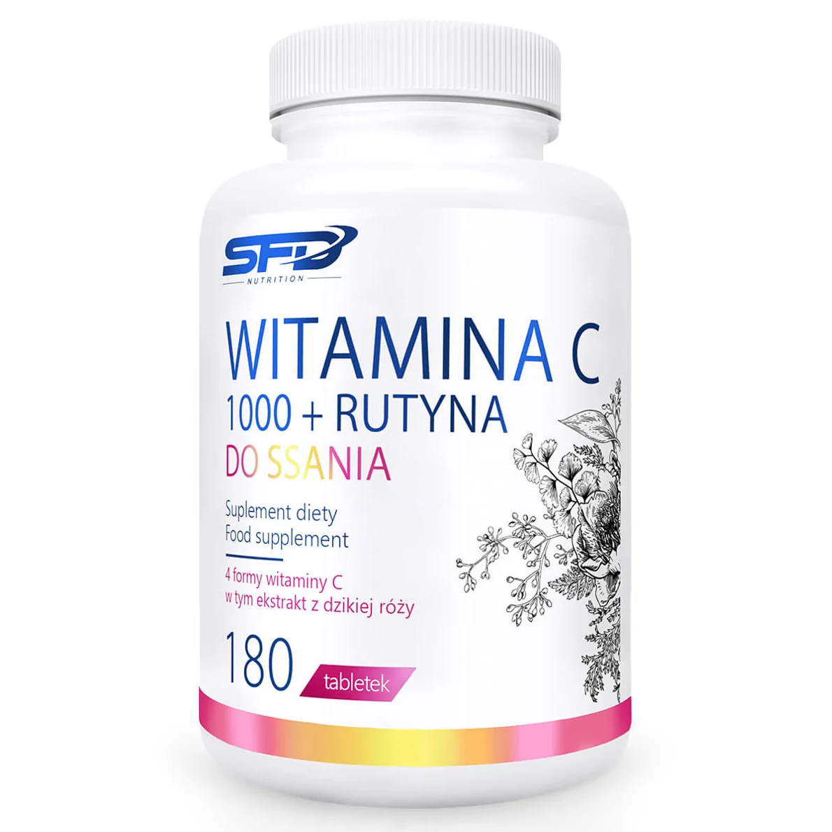 SFD witamina C 1000 + rutyna, 180 tabletek do ssania