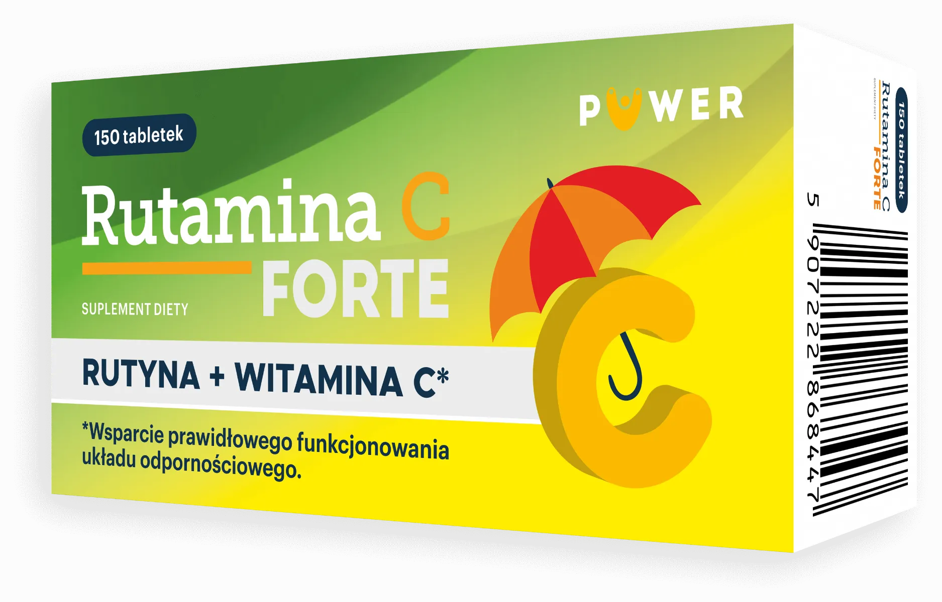 Rutamina C Forte, suplement diety, 150 tabletek