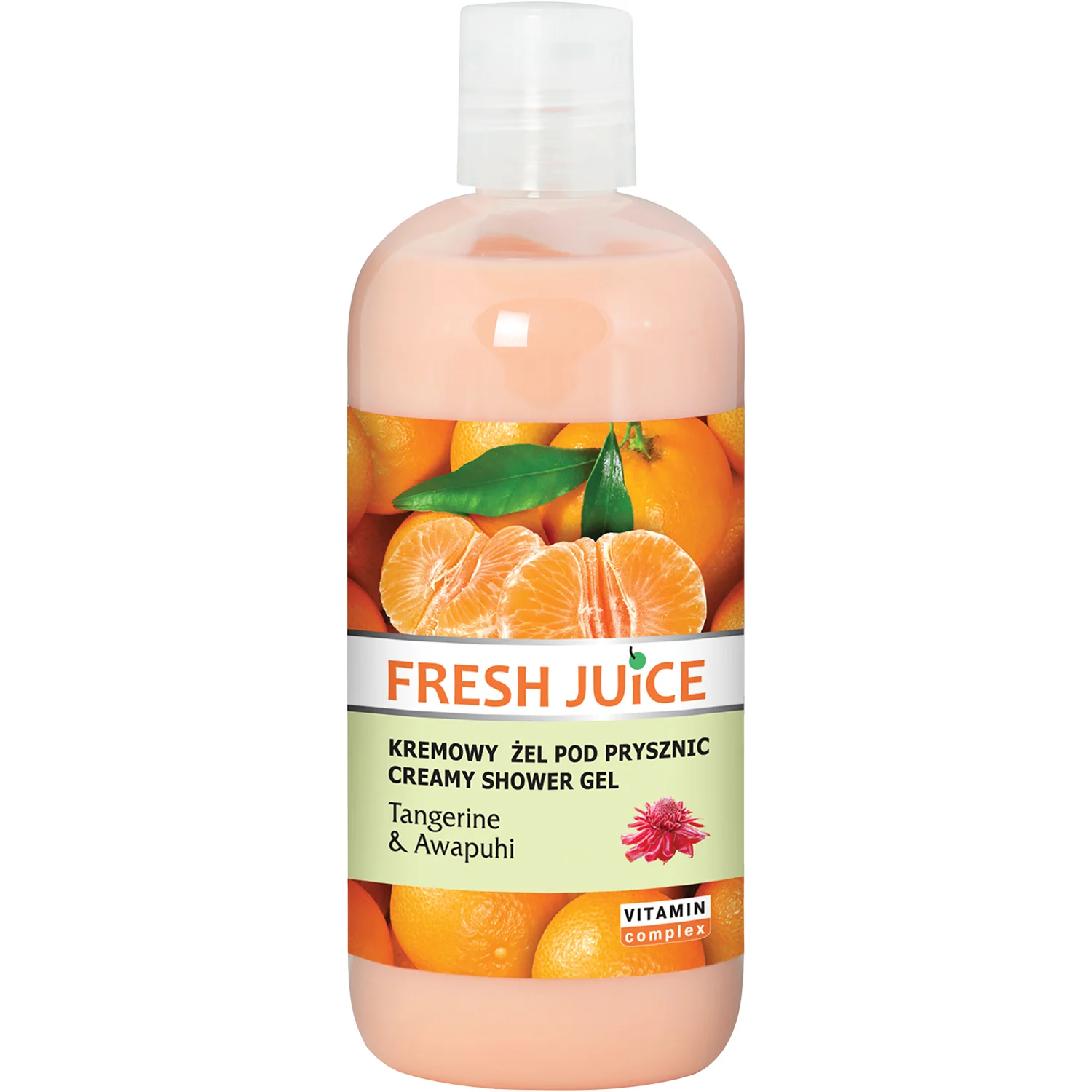 Fresh Juice kremowy żel pod prysznic Tangerine & Awapuhi, 500 ml