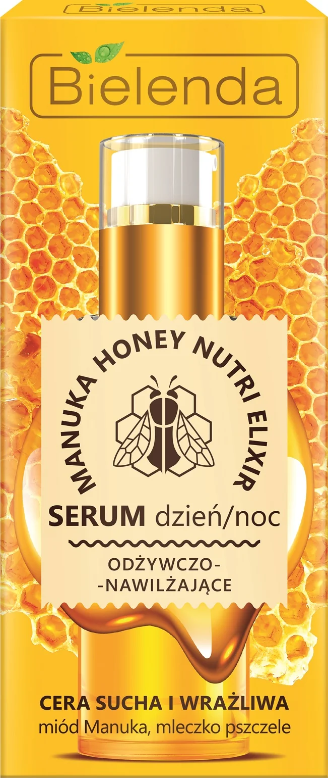 Bielenda Manuka Honey Nutri Elixir, serum odżywczo-nawilżające na dzień i noc, 30 g