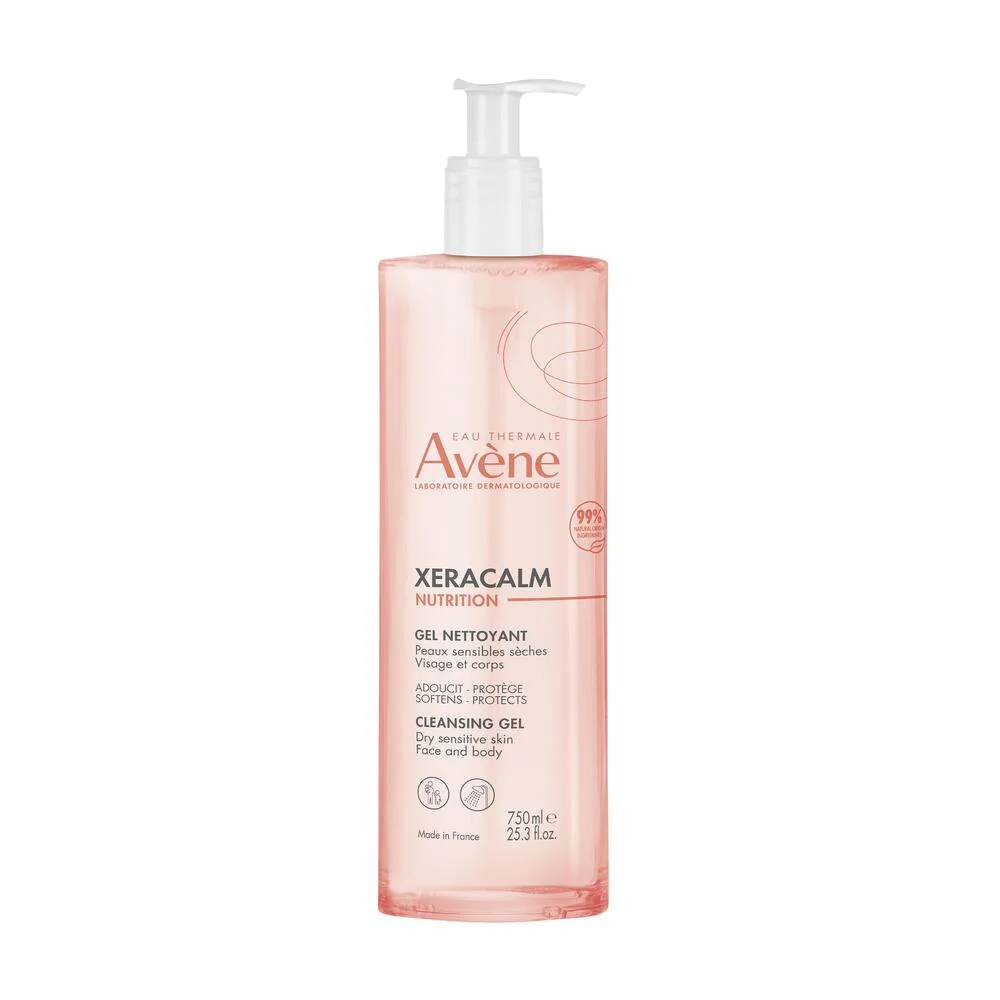 Avène Xeracalm Nutrition żel oczyszczający do twarzy i ciała, 750 ml