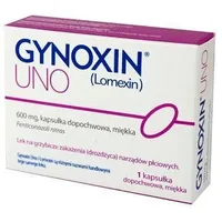 Gynoxin UNO, 0,6 g, import równoległy, 1 kapsułka dopochwowa miękka