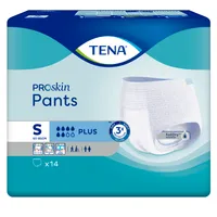 TENA Pants ProSkin Plus majtki chłonne, rozmiar S (obwód: 65-85cm), 14 sztuk