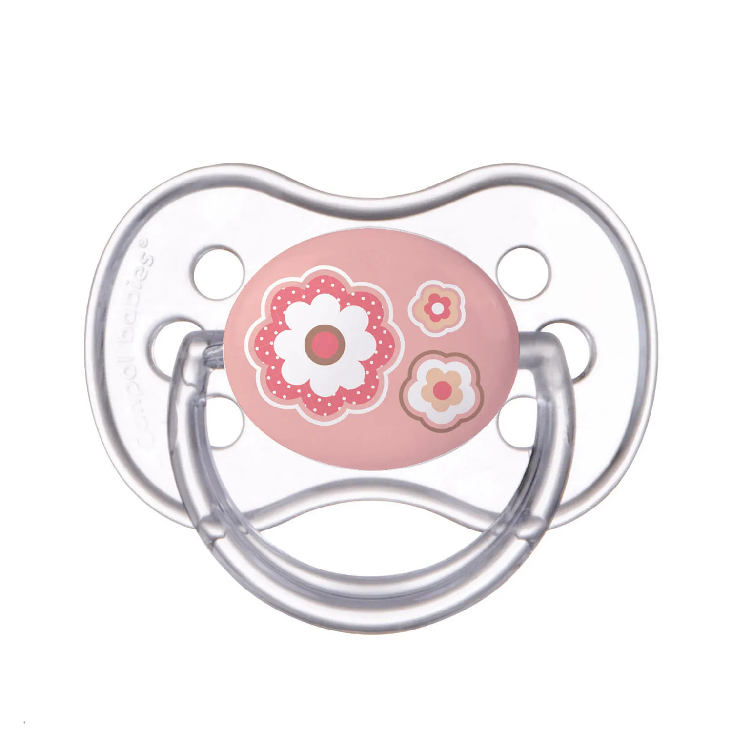 Canpol Babies, smoczek silikonowy, symetryczny, rozmiar B, 6-18 miesiąca 22/581_pin, 1 sztuka 