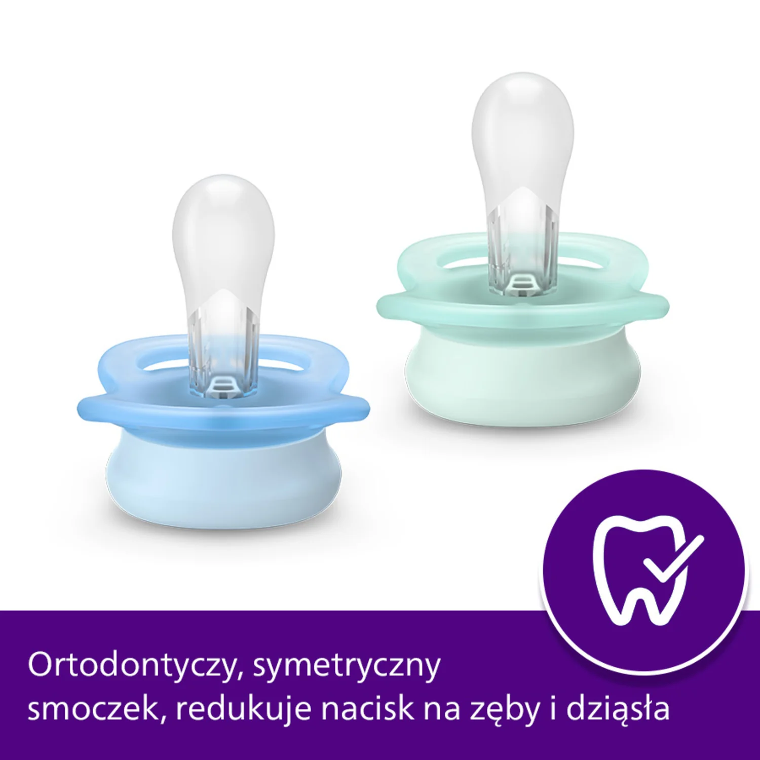 Philips Avent Ultra Start SCF075/04 smoczek ortodontyczny, 0-2 m, 2 szt. 