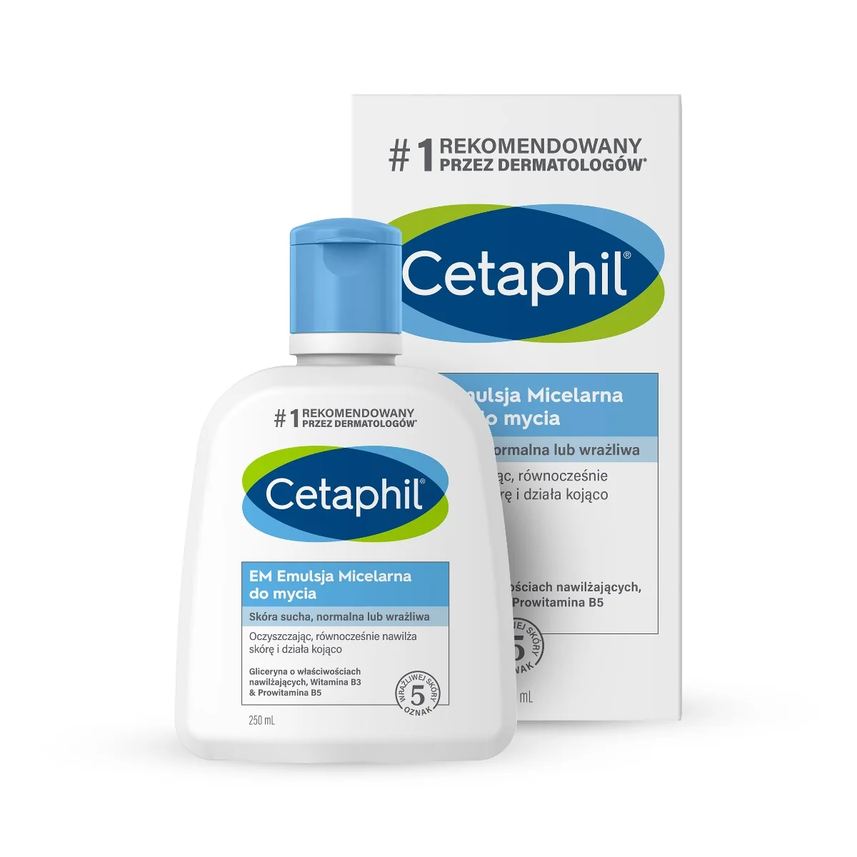 Cetaphil EM do mycia Emulsja Micelarna, 250ml