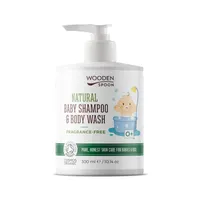 Wooden Spoon bezzapachowy szampon i płyn do mycia ciała i włosów dla dzieci i niemowląt, 300 ml