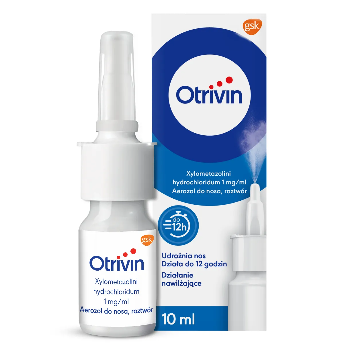 Otrivin, 1 mg/ml, aerozol do nosa, 10 ml 
