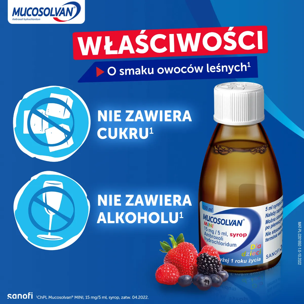Mucosolvan Mini, 15mg/5 ml, syrop, 100 ml 