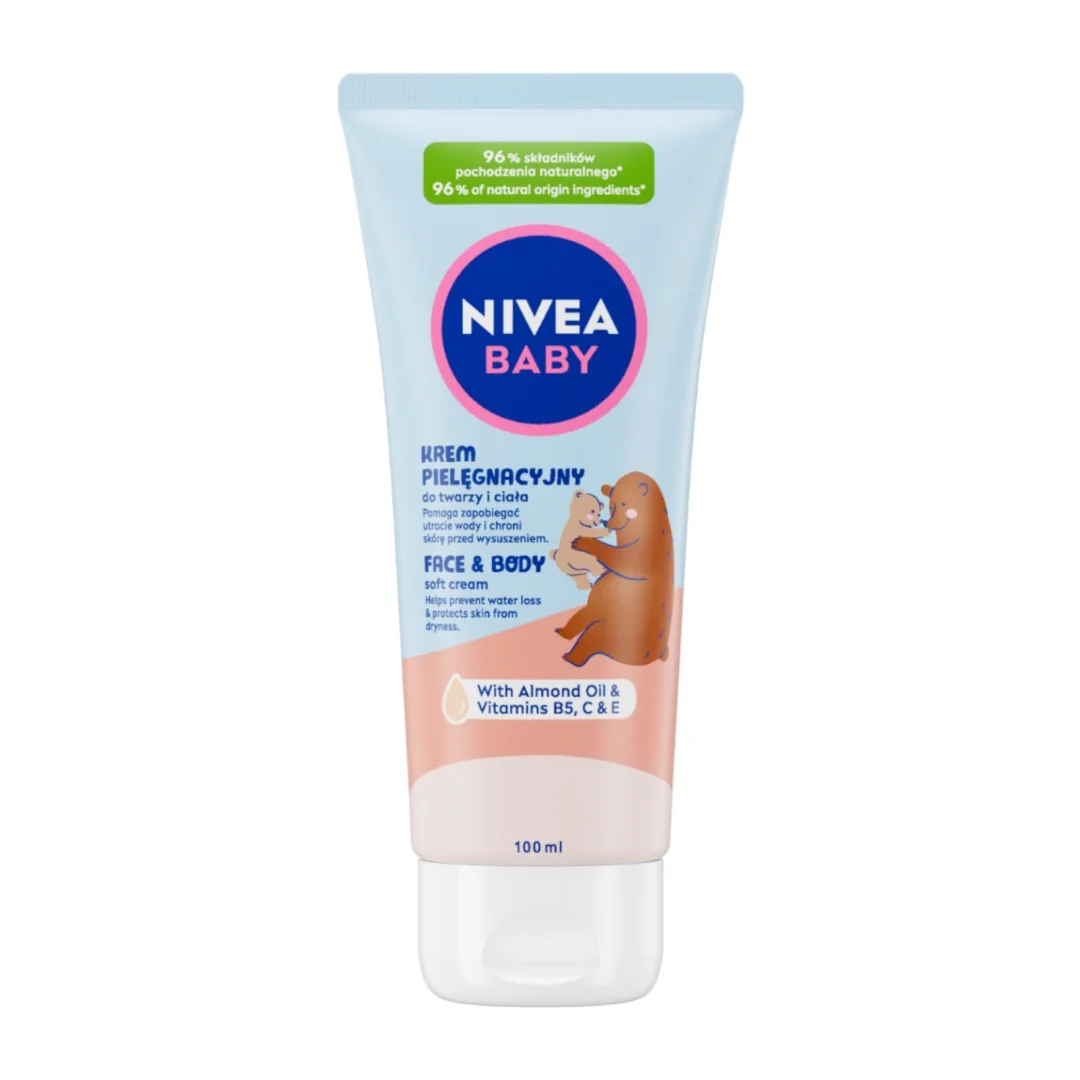 Nivea Baby, krem pielęgnacyjny do twarzy i ciała, 100 ml