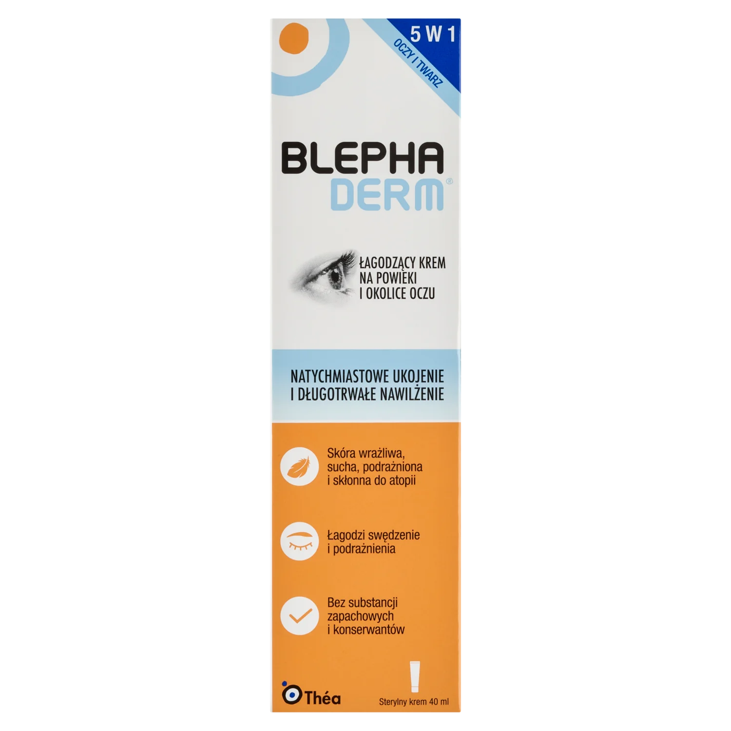 BLEPHADERM® łagodzący krem na powieki i okolice oczu, 40 ml