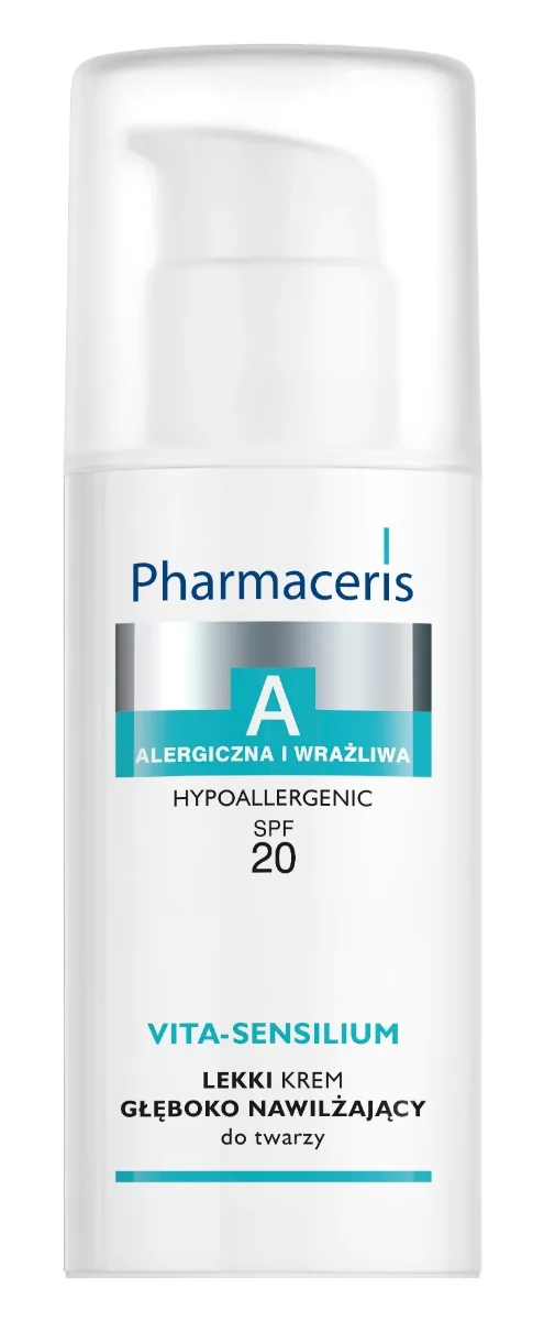 Pharmaceris A Vita-Sensilium, lekki krem głęboko nawilżający do twarzy SPF 20, 50 ml