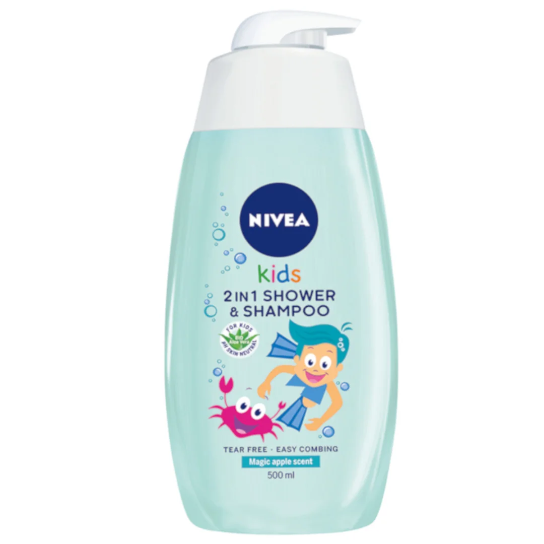 Nivea Baby, Żel do mycia ciała i włosów 2w1 o zapachu jabłkowych karmelków, 500 ml