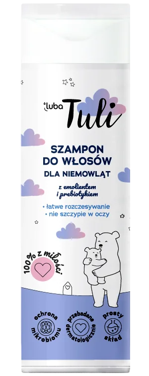 Luba Tuli, szampon do włosów dla niemowląt z emolientem i prebiotykiem, 250 ml