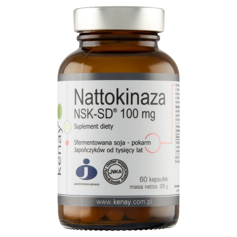 KenayAG, Nattokinaza NSK-SD 100mg, suplement diety, 60 kapsułek