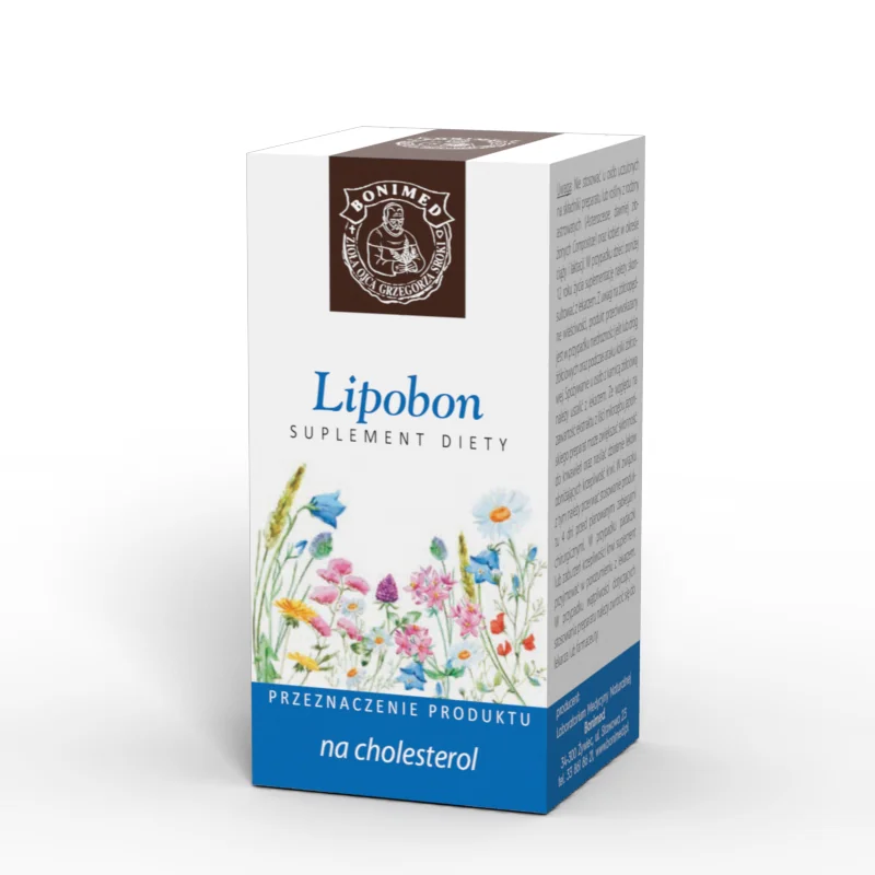 Lipobon na cholesterol, suplement diety, 60 kapsułek