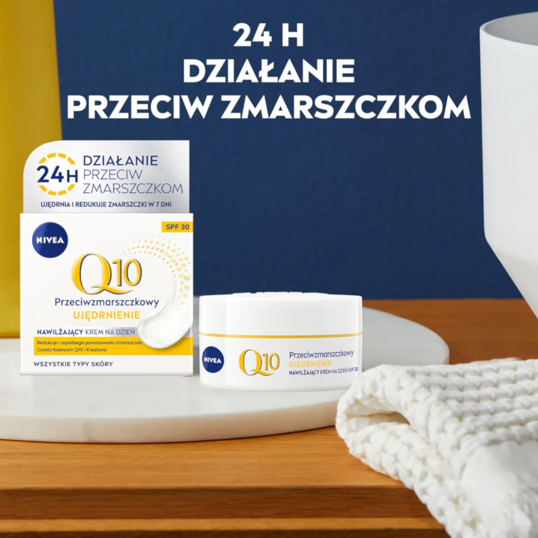 Nivea Q10 Ujędrnienie przeciwzmarszczkowy krem na dzień SPF 30, 50 ml