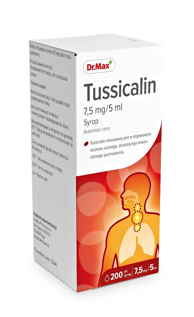 Tussicalin Dr.Max 7,5 mg/5 ml, syrop, 200 ml