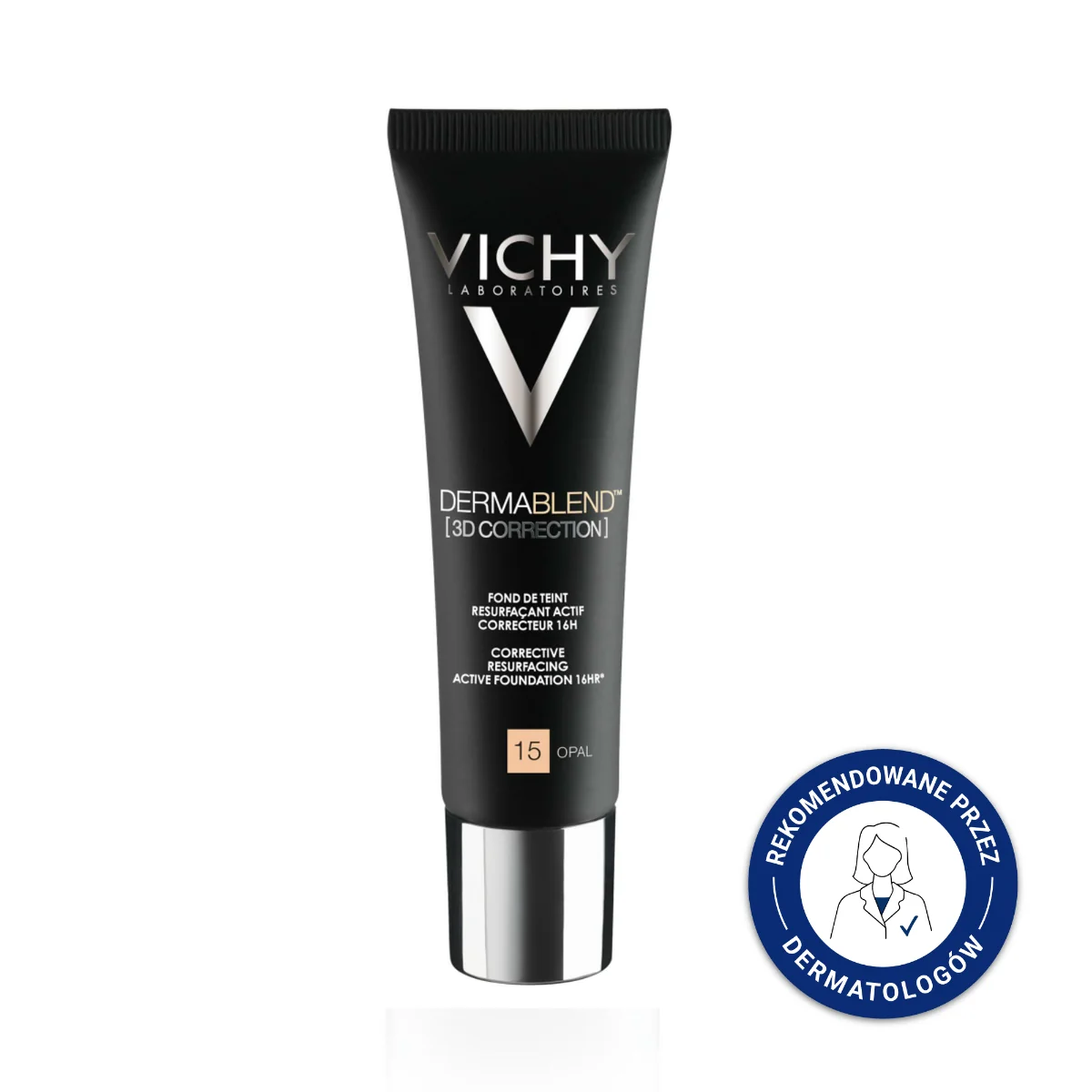 Vichy Dermablend [3D Correction] podkład wyrównujący powierzchnię skóry, korekta 3D, trwałość 16H / SPF 25 / 15 Opal / 30ml