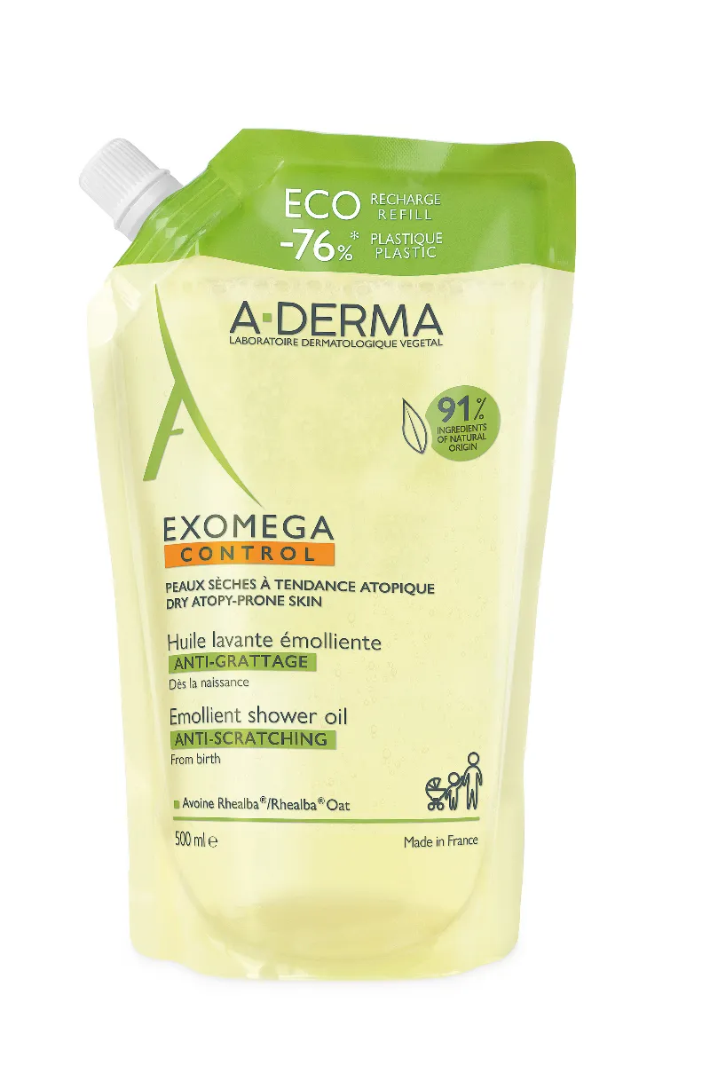 A-Derma Exomega Control olejek emolient pod prysznic, 500 ml 