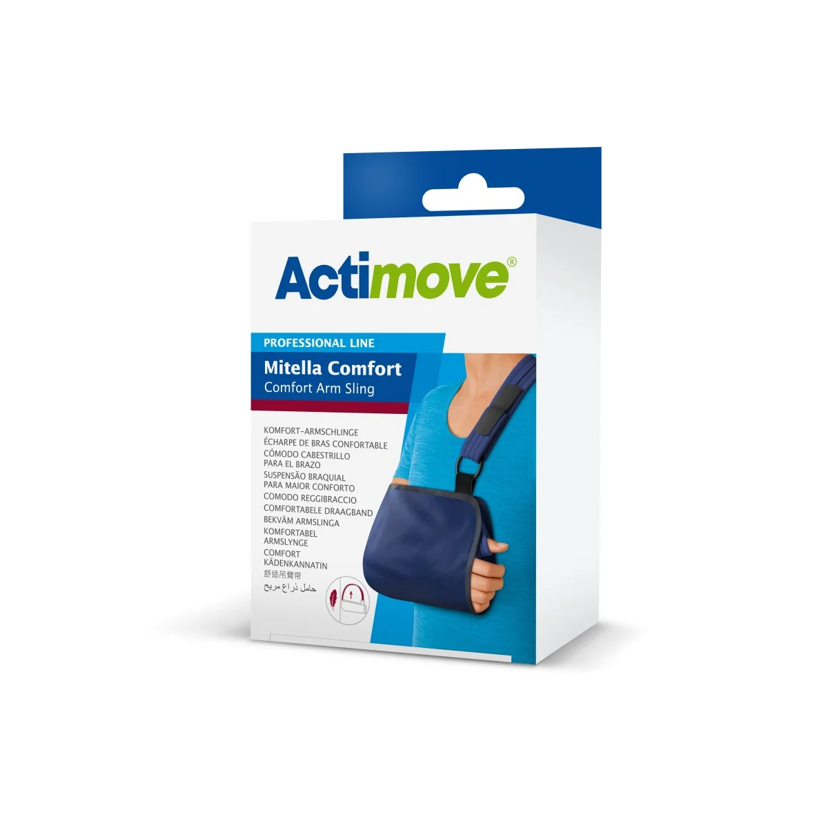 Actimove Professional Line Mitella Comfort temblak ortopedyczny, granatowy, L, 1 szt. 