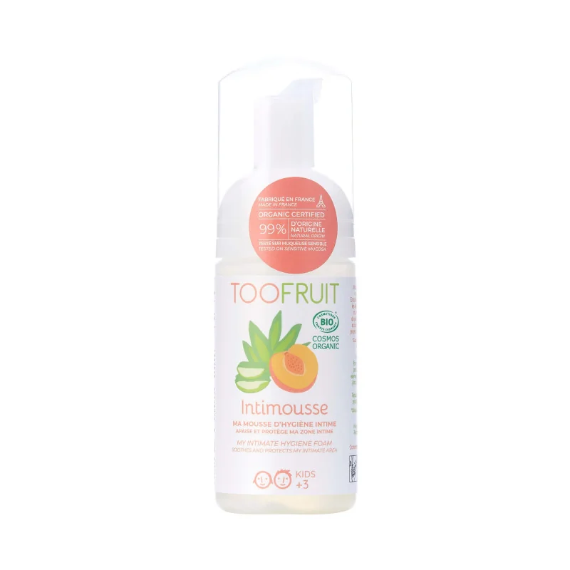 TOOFRUIT, pianka do higieny intymnej dla dzieci Brzoskwinia i Aloes, 100 ml