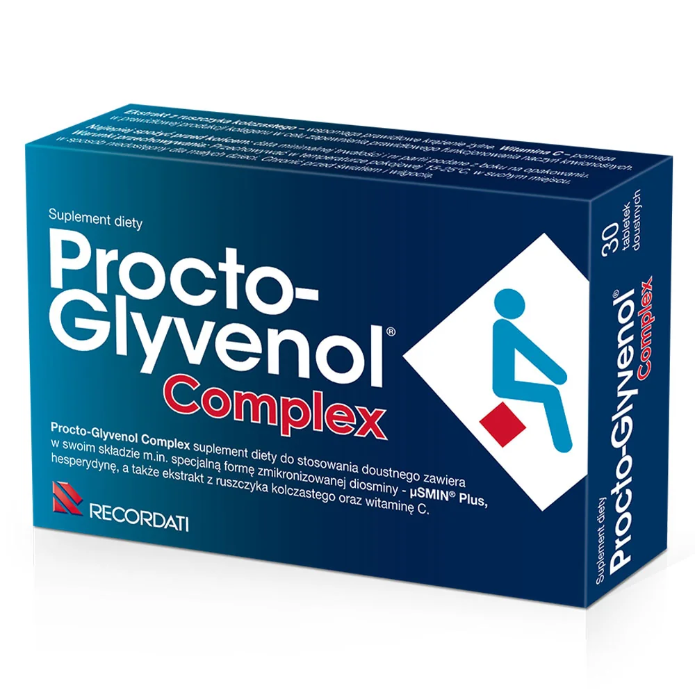 Procto-Glyvenol Complex suplement diety, 30 tabletek