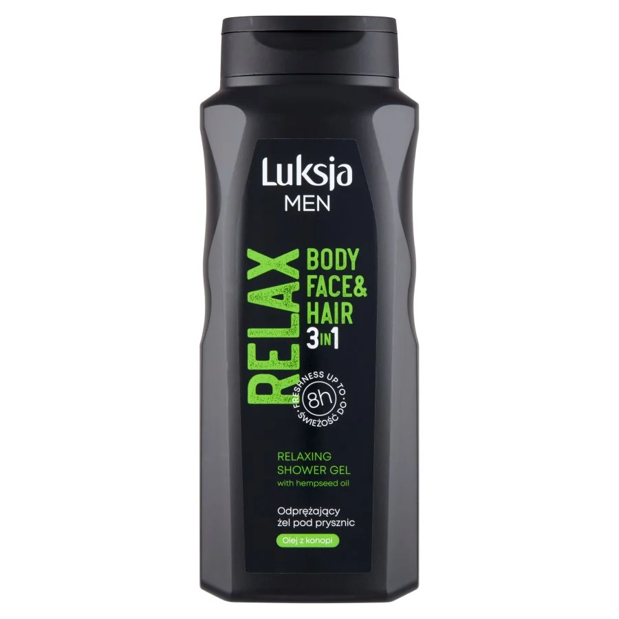 Luksja Men Relax, odprężający żel pod prysznic 3w1 dla mężczyzn, 500 ml