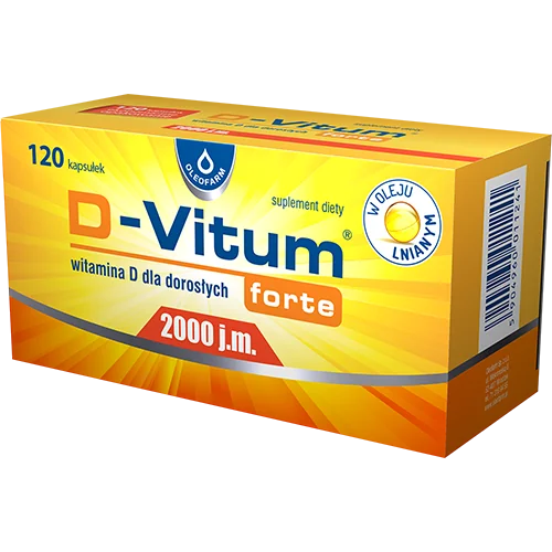 D-Vitum Forte 2000 j.m., 120 kapsułek